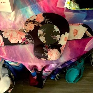 Computer arm rest with coaster 3 piece